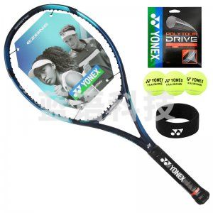 尤尼克斯 EZGEX 网球拍威力进攻比赛训练7代EZONE全碳素98拍面天蓝270g附网球网线头带