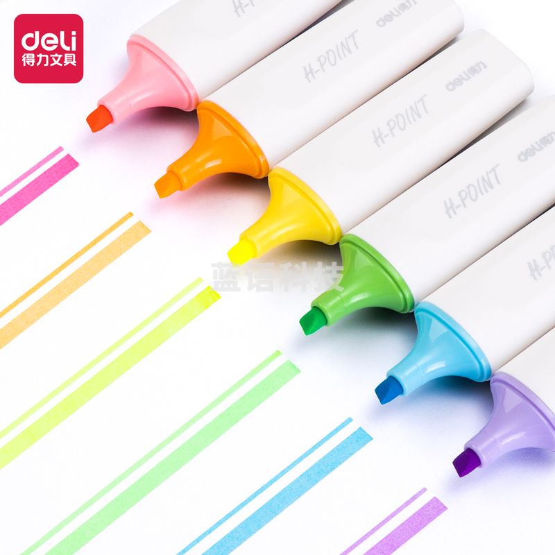 得力S604荧光笔(阳光橙)(支)