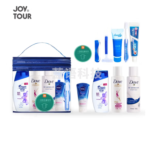 佳途（JOYTOUR） 旅行洗漱套装洗漱袋便捷商务出差用品沐浴洗发牙刷个人护理套装 B7-海飞丝11件套（豪华款）