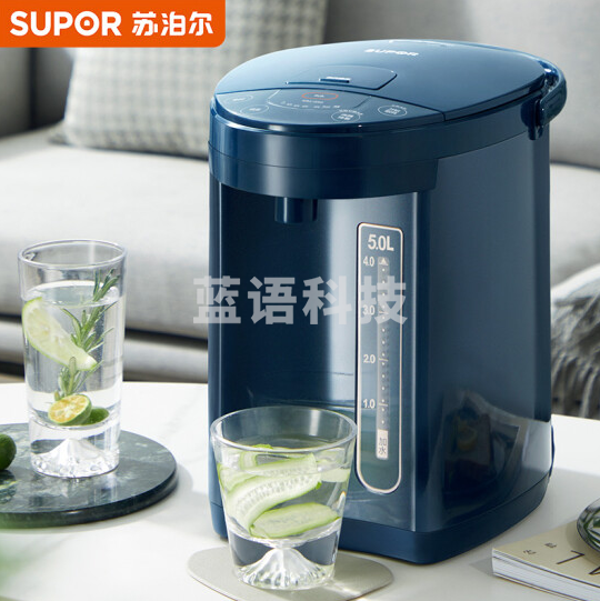 苏泊尔（SUPOR）电热水瓶 双层电热水壶烧水壶 5L大容量电水瓶 多段保温恒温电水壶 304不锈钢 SW-50J66A