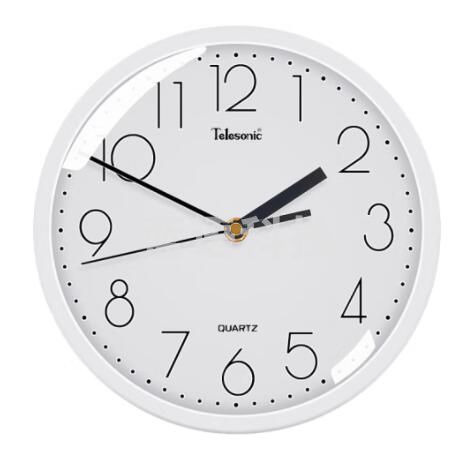 天王星 挂钟 石英钟无螺丝设计9英寸8951A白