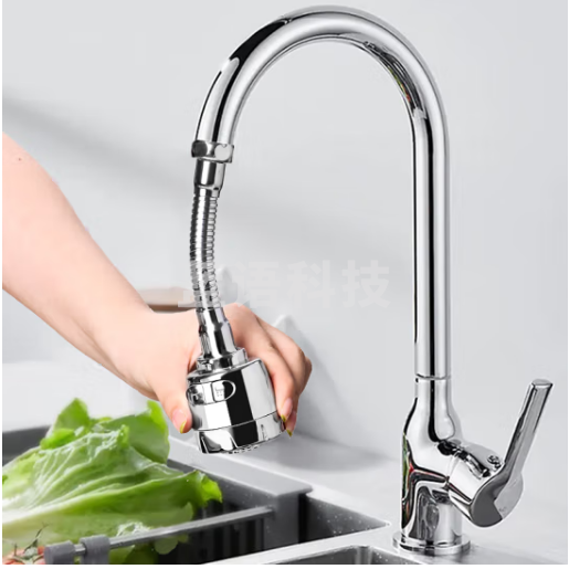 拜杰水龙头延伸器水龙头防溅水厨房万向防溅头过滤器节水器长款起泡器