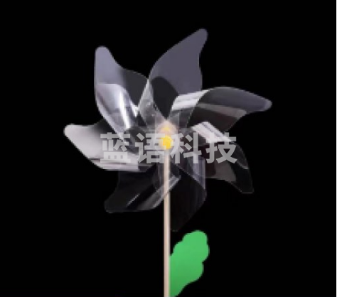 DIY手工系列绘画风车 小号涂鸦透明风车