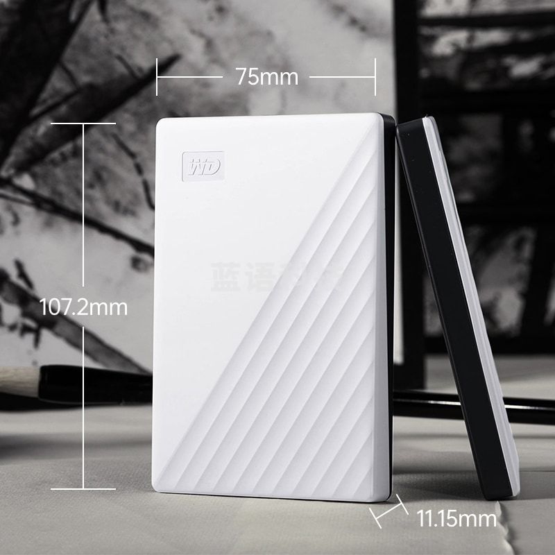 西部数据(WD) 2TB 移动硬盘 WDBYVG0020BWT 2.5英寸 白色