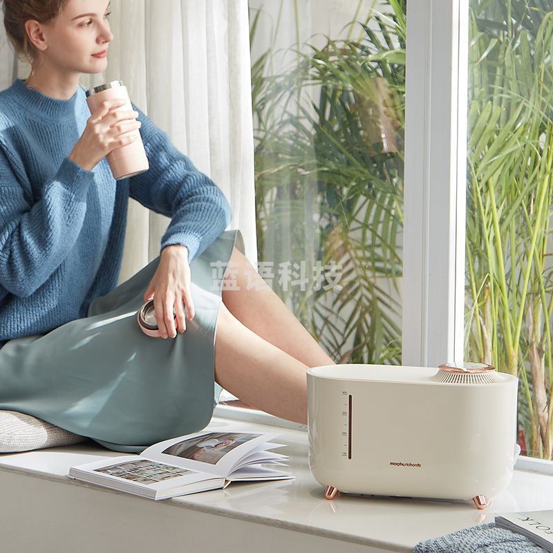 摩飞电器（Morphyrichards） 无雾加湿器家用静音卧室母婴小型蒸发式空气加湿机MR2081 白色