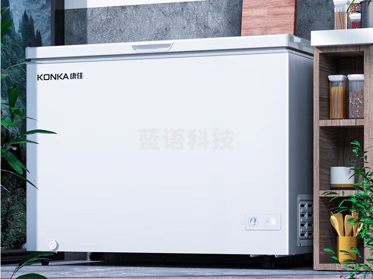 康佳(KONKA)BD/BC-325DTX 325升 家用商用大冰柜 冷藏冷冻转换冷柜 一级能效大容量 节能单温卧式冰箱