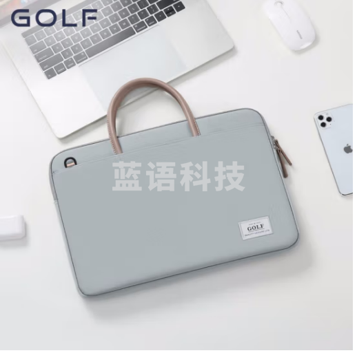 高尔夫（GOLF）电脑包女14英寸手提苹果笔记本华为单肩斜挎包商务公文包女通勤