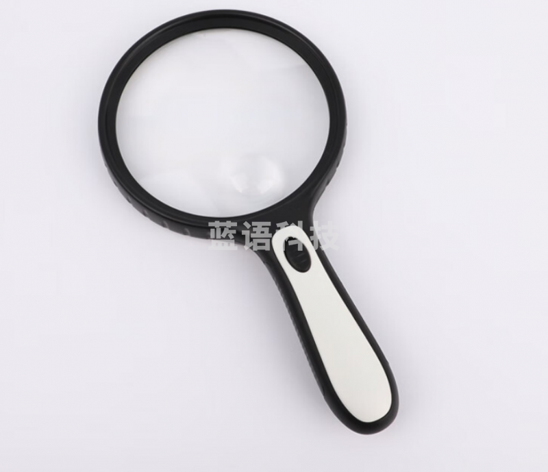 JAJALIN 超清高倍手持放大镜不变形 145mm大镜面带LED灯