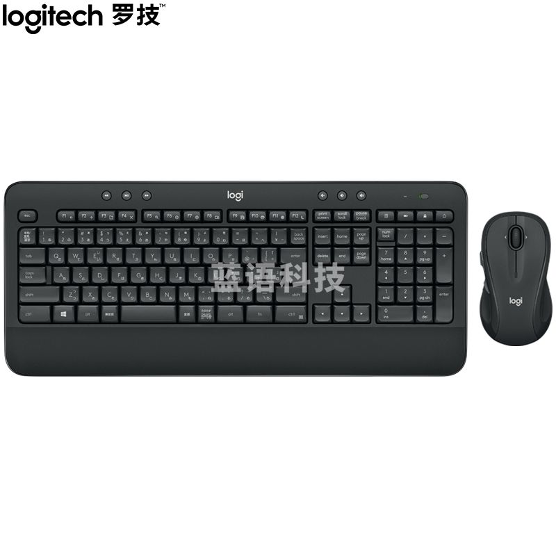 罗技（Logitech）MK545 键鼠套装 无线键鼠套装 办公键鼠套装 全尺寸 黑色 自营 带无线2.4G接收器