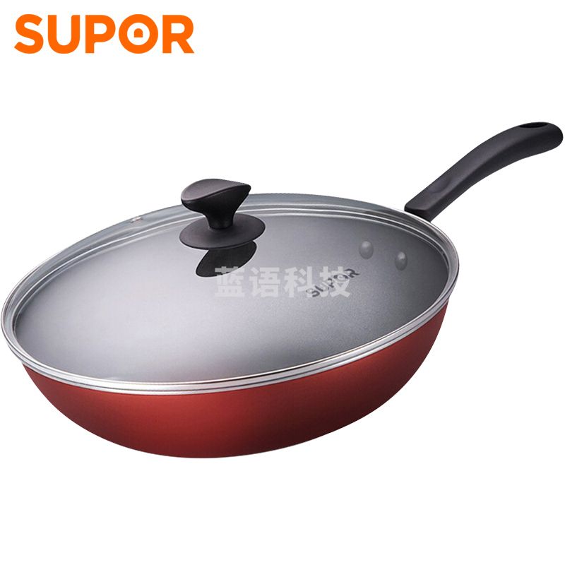 苏泊尔PC30S3 炫彩易洁家用不粘锅炒锅炒菜锅 30CM