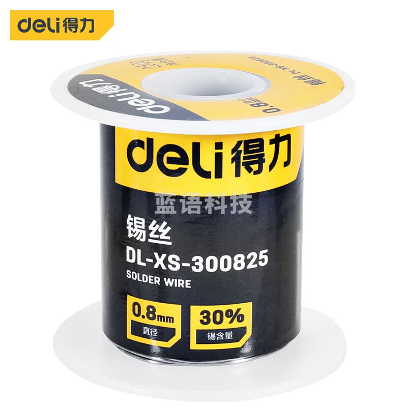 得力 DL-XS-300825 锡丝 30度 直径0.8mm 250g （ 计价单位:卷）