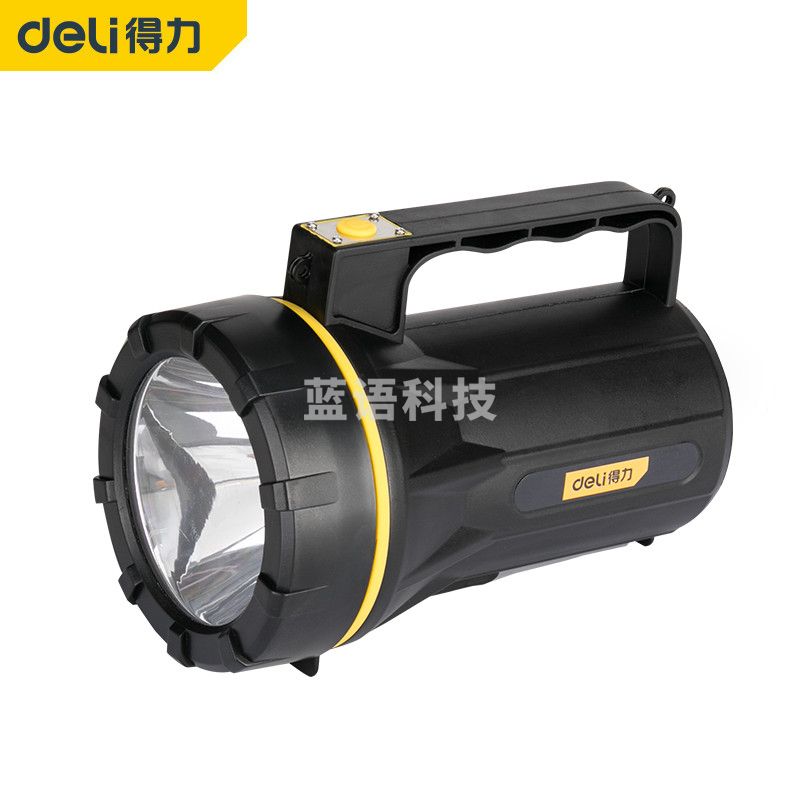 得力工具 LED强光手电筒 远射手电探照灯充电式 家用防雨水手提灯应急灯大功率工作灯DL5421