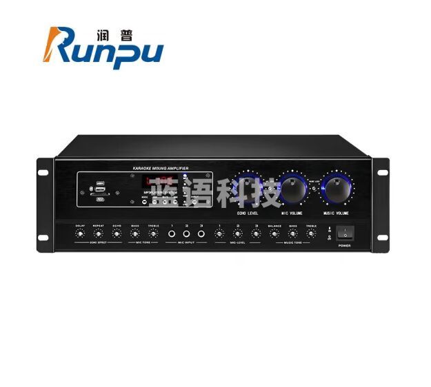润普Runpu 国产化会议音频扩声设备/专业功放200W合并功放机RP-TYGF608