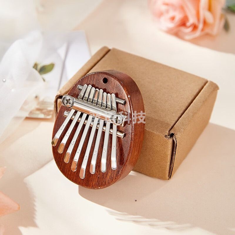 海之韵拇指琴迷你卡林巴琴8音水晶拇指琴八音C调卡林巴琴 沙比利-椭圆