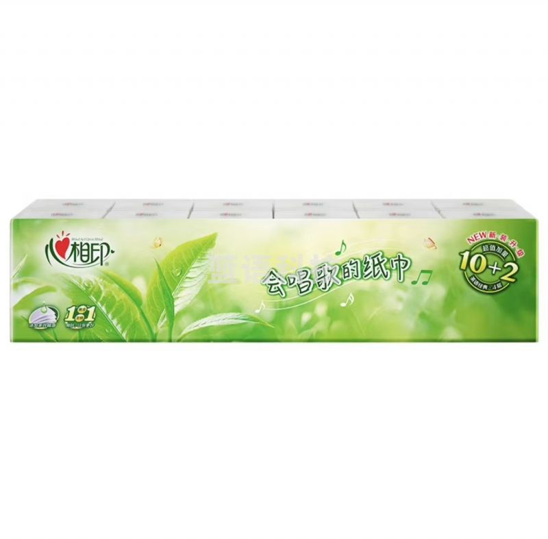 心相印 茶语系列 手帕纸 4层面巾纸7片 12包/条