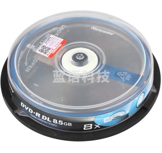纽曼（Newsmy）DVD+R DL 8速8.5G 单面双层系列 空白光盘 空白光盘/光碟/刻录盘 桶装10片
