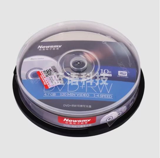 纽曼（Newsmy）DVD+RW光盘 刻录光盘 光碟 可擦写空白光盘 4速4.7G台产 10片装
