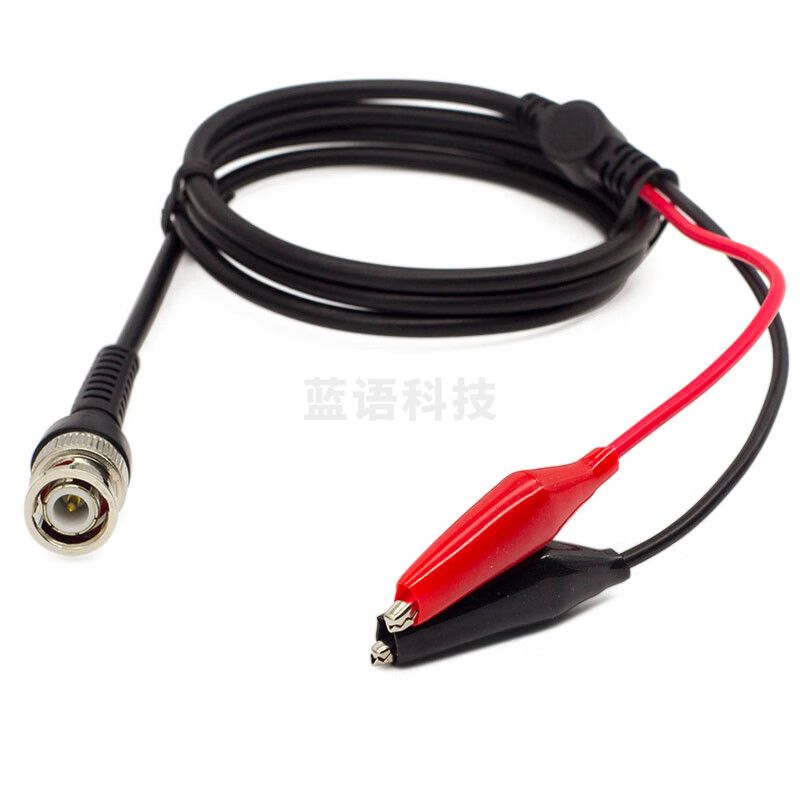 RIGOL普源精电 示波器/信号源 通用配件 BNC同轴线 BNC转鳄鱼夹转接头 CB-BNC-AC-100-L(BNC转鳄鱼夹)