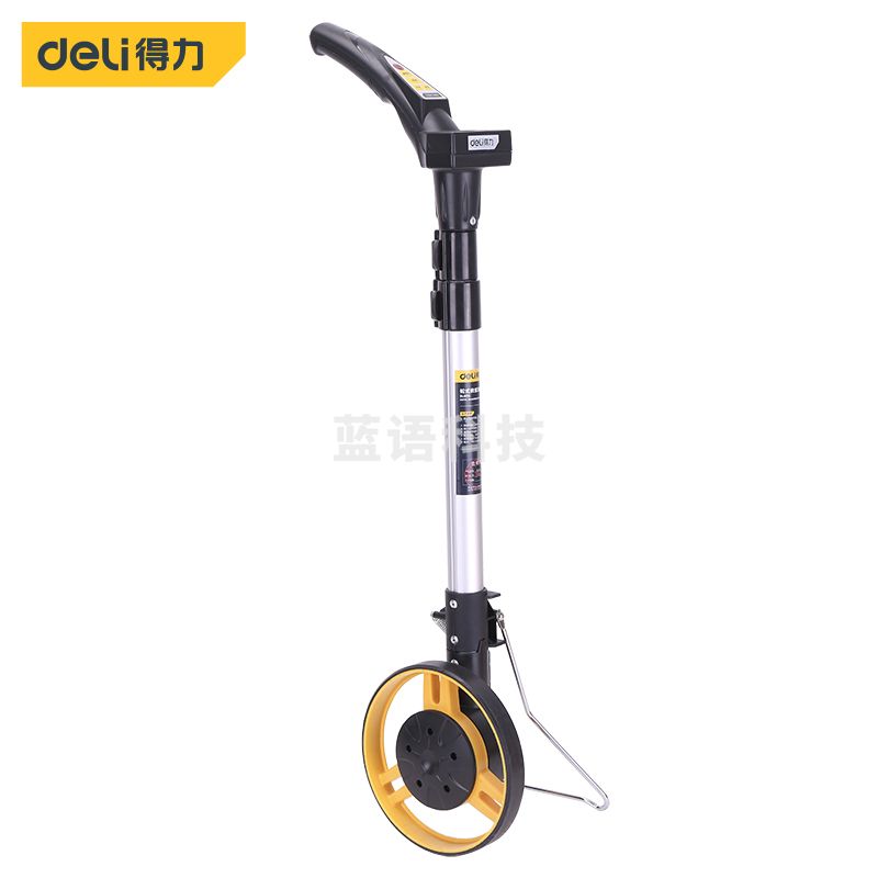 得力DL9713 电子数显测距轮尺轮式测距仪测亩仪手持式测量轮尺