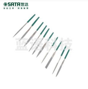 世达（SATA）10件套金刚石整形锉3x140MM 货号03810
