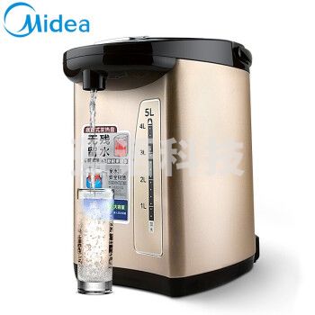 美的（Midea)电热水瓶 PF709-50T 304不锈钢热水瓶5L多段温控实时温度显示