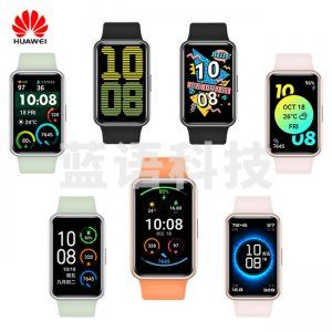 华为 HUAWEI WATCH FIT TIA-B19 运动智能手表(时尚轻薄/华为快充/全屏触摸/专业运动/健康管理 黑/红/蓝/粉-CC17591