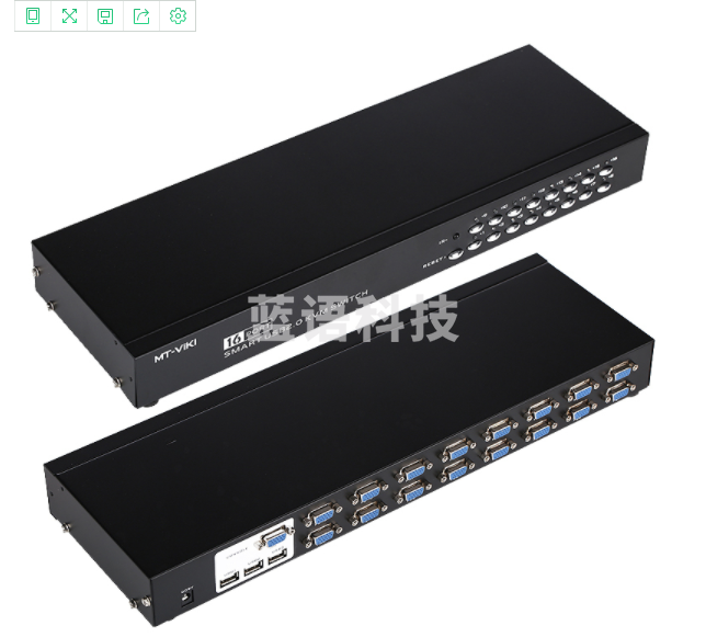 迈拓维矩MT-1601UK-CH kvm切换器16口usb显示器电脑vga切换器16进1出