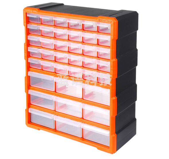 拓为 乐高收纳盒 39格LEGO模型零件盒 抽屉式 可上墙