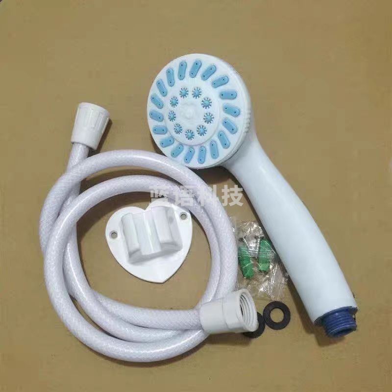 塑料花洒套装 浴室沐浴喷头手持莲蓬头软管套装  含1.5米管