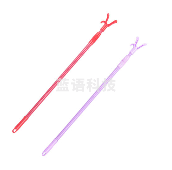 衣叉晾衣杆挑衣杆衣服叉子收衣杆撑衣杆 可伸缩80-130厘米