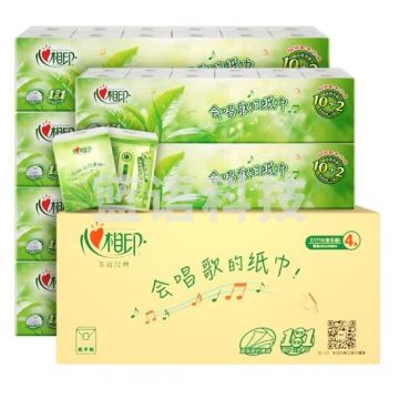 心相印茶语手帕纸 经典系列 4层6条*12包 (整箱销售/新老包装随机发货)     QJ.053