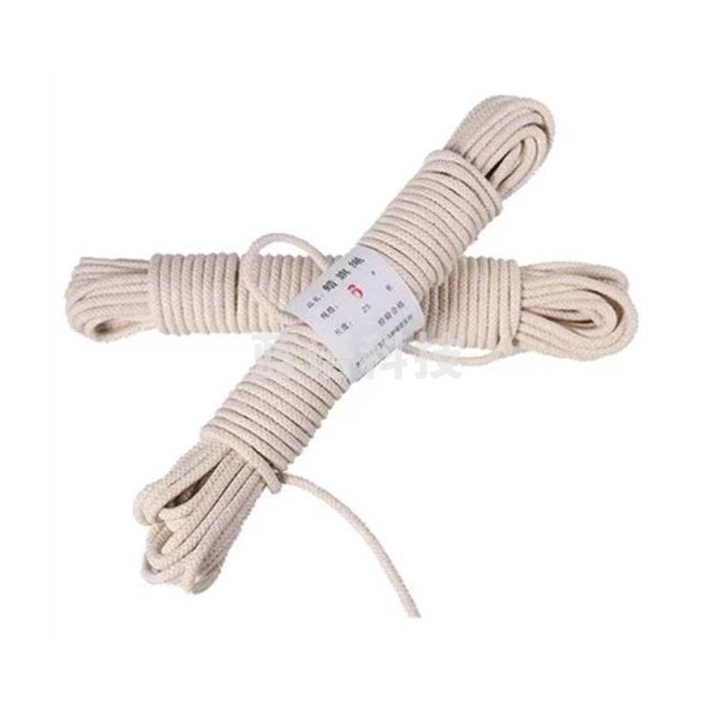 旗绳升国旗绳纯棉蜡旗杆绳捆绑粗棉绳子晾衣绳绳索捆扎绳 8mm 100米