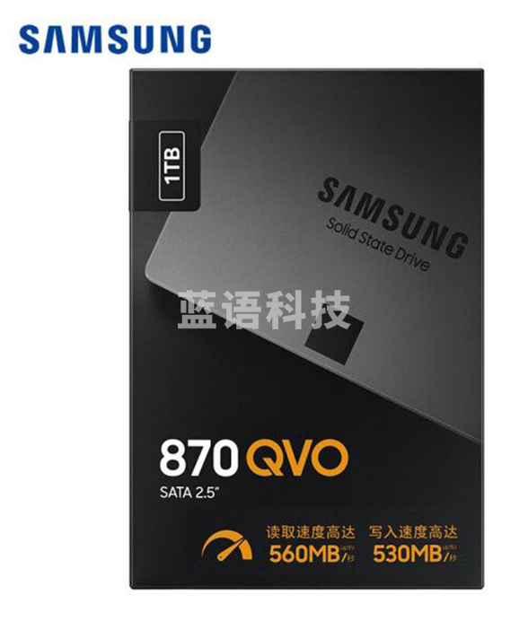 三星MZ-77Q1T0B 1TB SSD固态硬盘 SATA3.0接口 870 QVO