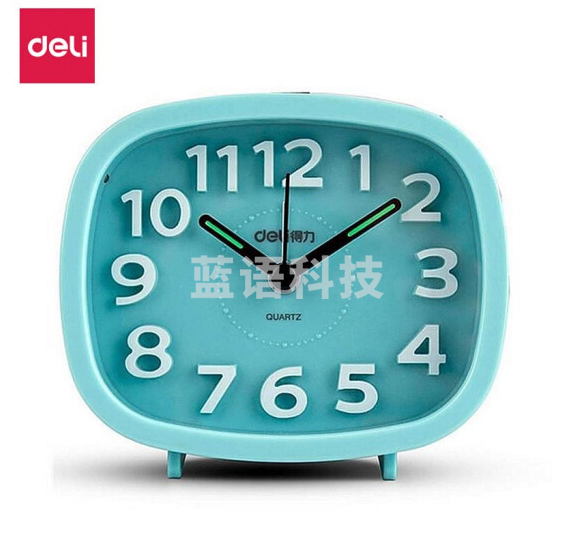 得力8800 闹钟(蓝)104*40*90mm