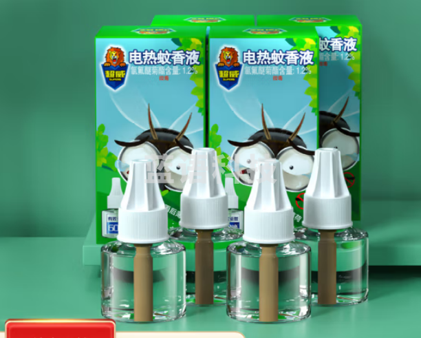超威 电蚊香液驱蚊液灭蚊液防蚊液补充液4瓶240晚