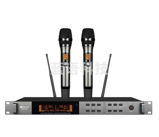 麦谷MG6500S无线话筒一拖二KTV演出教学会议室家用K歌铁灰色 手持（头戴式、领夹式下单请备注）