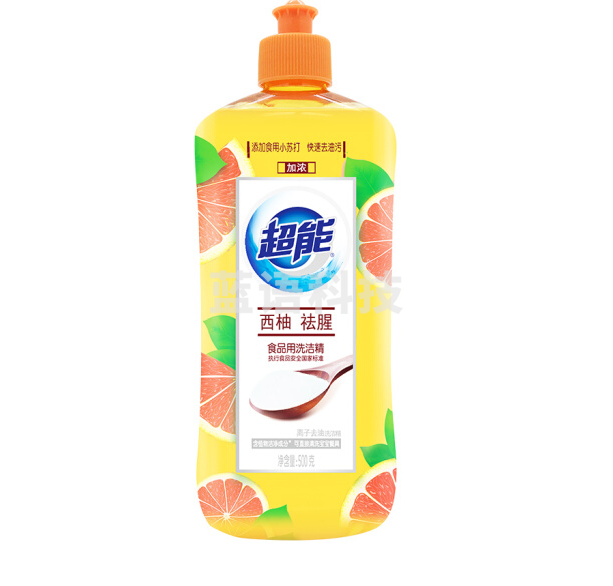超能 离子去油洗洁精（西柚去腥）500g （新老包装随机发货）