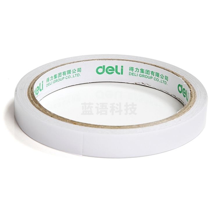 得力 30401 绵纸双面胶 1.2cm*10y  24卷/筒(单位 卷)
