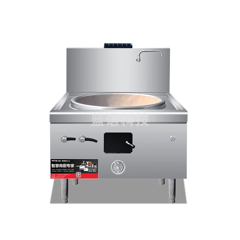 麦大厨 商用 电磁炉燃气大炒灶猛火灶单位厨房饭店食堂灶台熄火保护天然气大锅灶 工程款MDC-JR-B2-DC900G