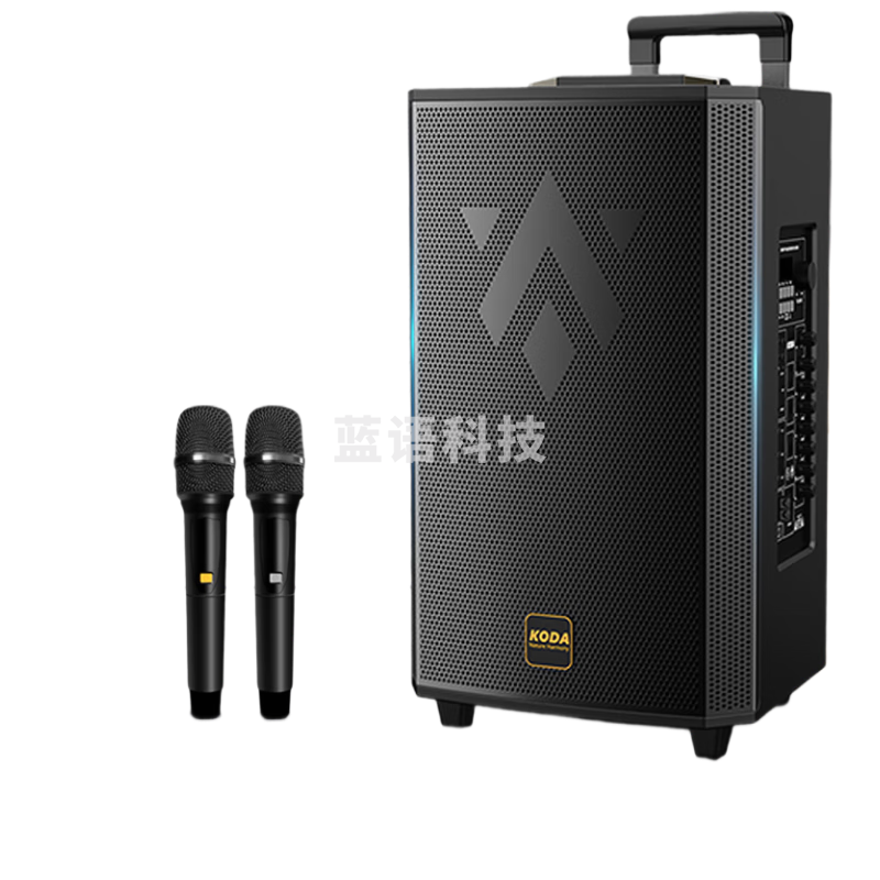 科达1518音户外移动k歌唱歌广场舞拉杆音箱蓝牙室外演出大音响舞台重低音音箱 KD-1518A