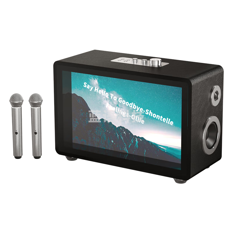 好牧人 歌词音响D1 双麦克风悬浮歌词K歌蓝牙透明音箱话筒ktv家庭用桌面透明网红音响露营唱歌必备好物 
D1