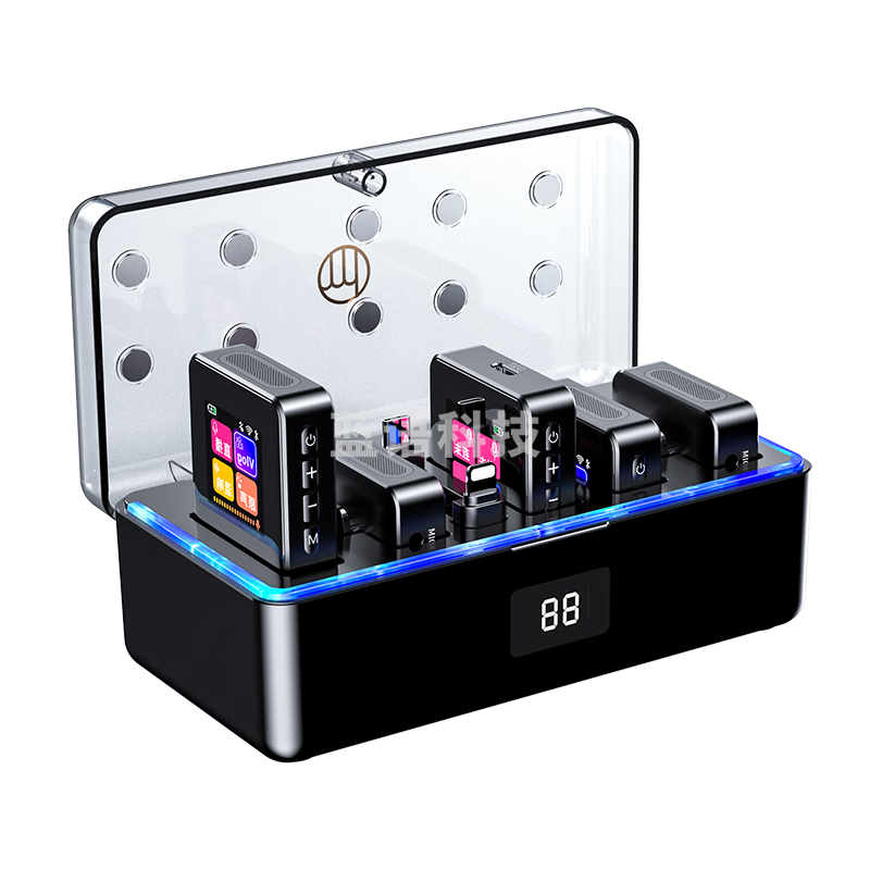 好牧人无线领夹麦克风一拖三小蜜蜂胸麦直播设备收音器户外降噪主播短视频手机相机采访话筒多人耳麦演出 专业