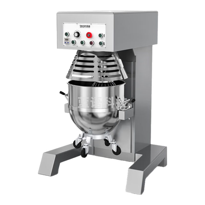 乐创（lecon）搅拌机商用和面机商用厨师机多功能打蛋机大容量打面粉馅料搅面机LC-C-B80-FT整机钢板材质 80L