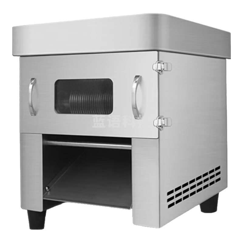 乐创（lecon）切肉机 商用多功能台式切肉机 全自动大功率不锈钢切片切丝切丁机切肉机单切款 LC-DK-YCTDQ90