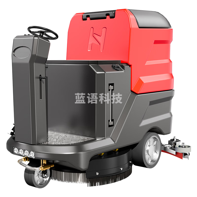 黑猫圣将工业驾驶式洗地机商用 工厂物业清洗擦地机 车库高铁站商超体育馆洗地拖地机 HM-M85 单刷免维护