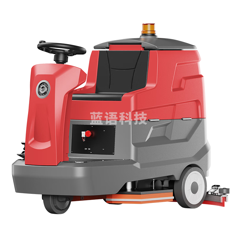 黑猫圣将工业驾驶式洗地机商用工厂物业清洗擦地机车库高铁站商超体育馆洗地拖地机 HM-M9 双刷锂电版