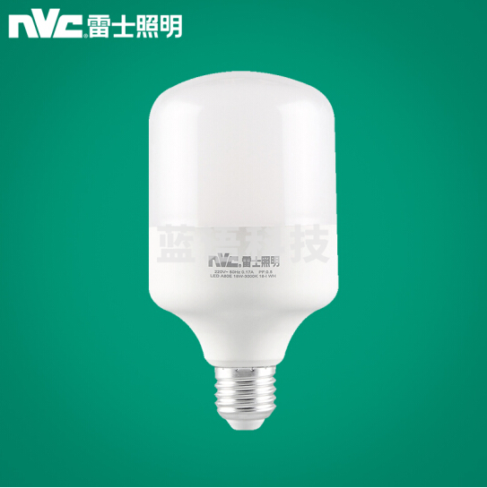 雷士照明（NVC）LED光源节能灯泡 E27大螺口家用商用大功率灯泡 18瓦暖白光球泡