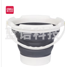 得力73901_折叠洗笔桶圆形(灰色)(个).