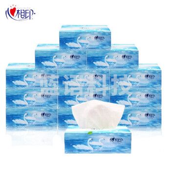 心相印 K120 小天鹅系列盒装抽纸 120抽/盒 6盒/提 8提/箱(单位 提)