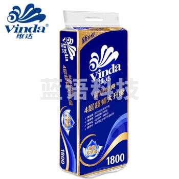 维达 V4028 蓝色经典卷纸 180g/卷 10卷/提 6提/箱 卫生纸(单提)(单位 提)